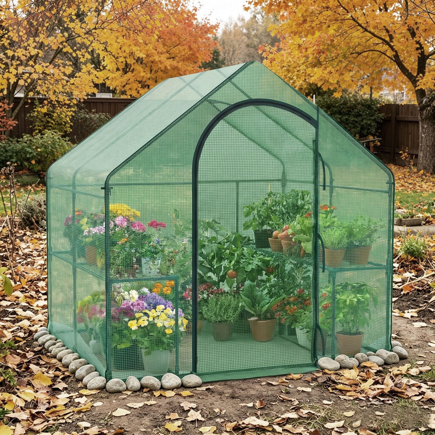 Portable Outdoor Warm House, PE Cover, Roll-Up Zippered Door Greenhouses at Gallery Canada