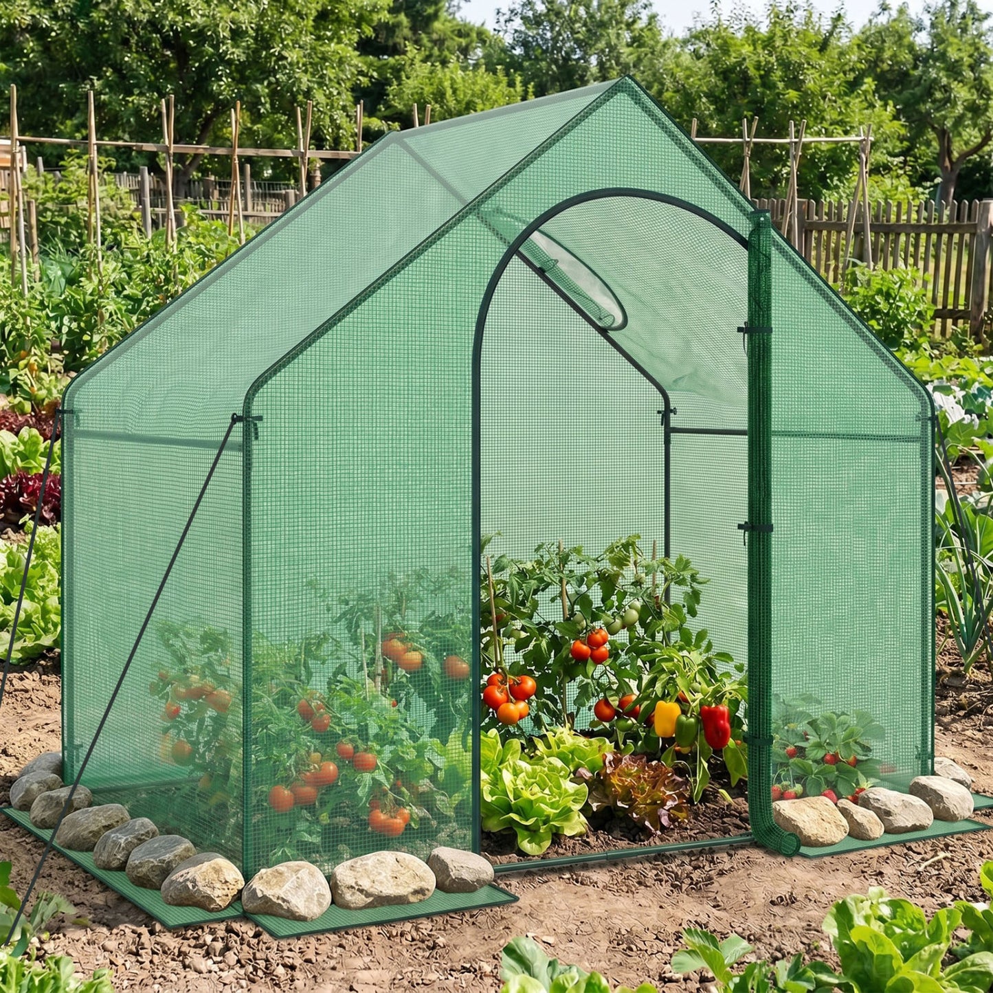 Portable Outdoor Warm House, PE Cover, Roll-Up Zippered Door Greenhouses at Gallery Canada