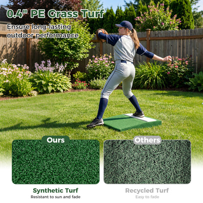 Portable Pitching Mound With Baseball Pitching EVA Carry Handle Golf at Gallery Canada