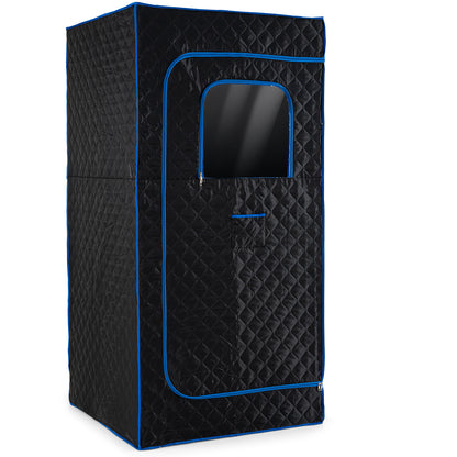 Portable Steam Sauna Box with 3L/1200W Fast-Heat Steamer and 15-Level Temperature, Blue Sauna Blue at Gallery Canada