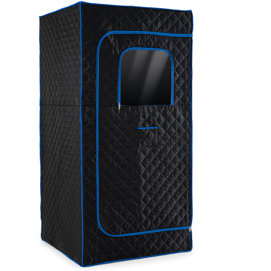 Portable Steam Sauna Box with 3L/1200W Fast-Heat Steamer and 15-Level Temperature, Blue Sauna Blue at Gallery Canada