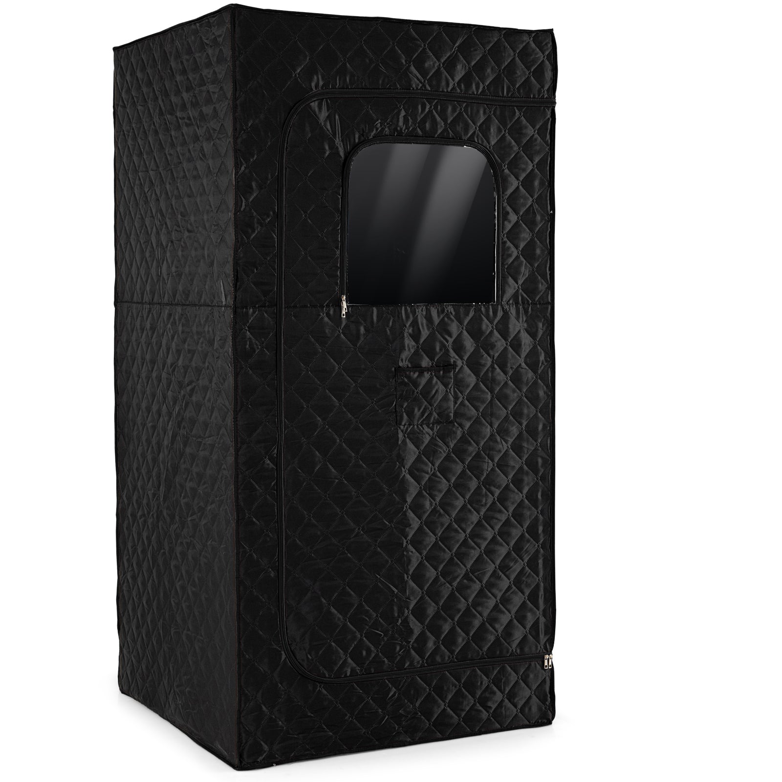 Portable Steam Sauna Box with 3L/1200W Fast-Heat Steamer and 15-Level Temperature, Black Sauna Black at Gallery Canada