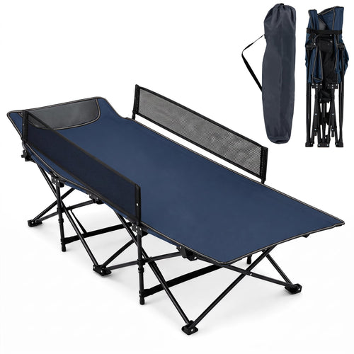 Portable Travel Toddler Cot Bed, Navy