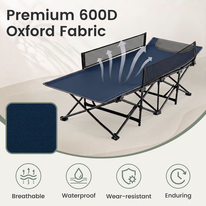 Portable Travel Toddler Cot Bed, Navy