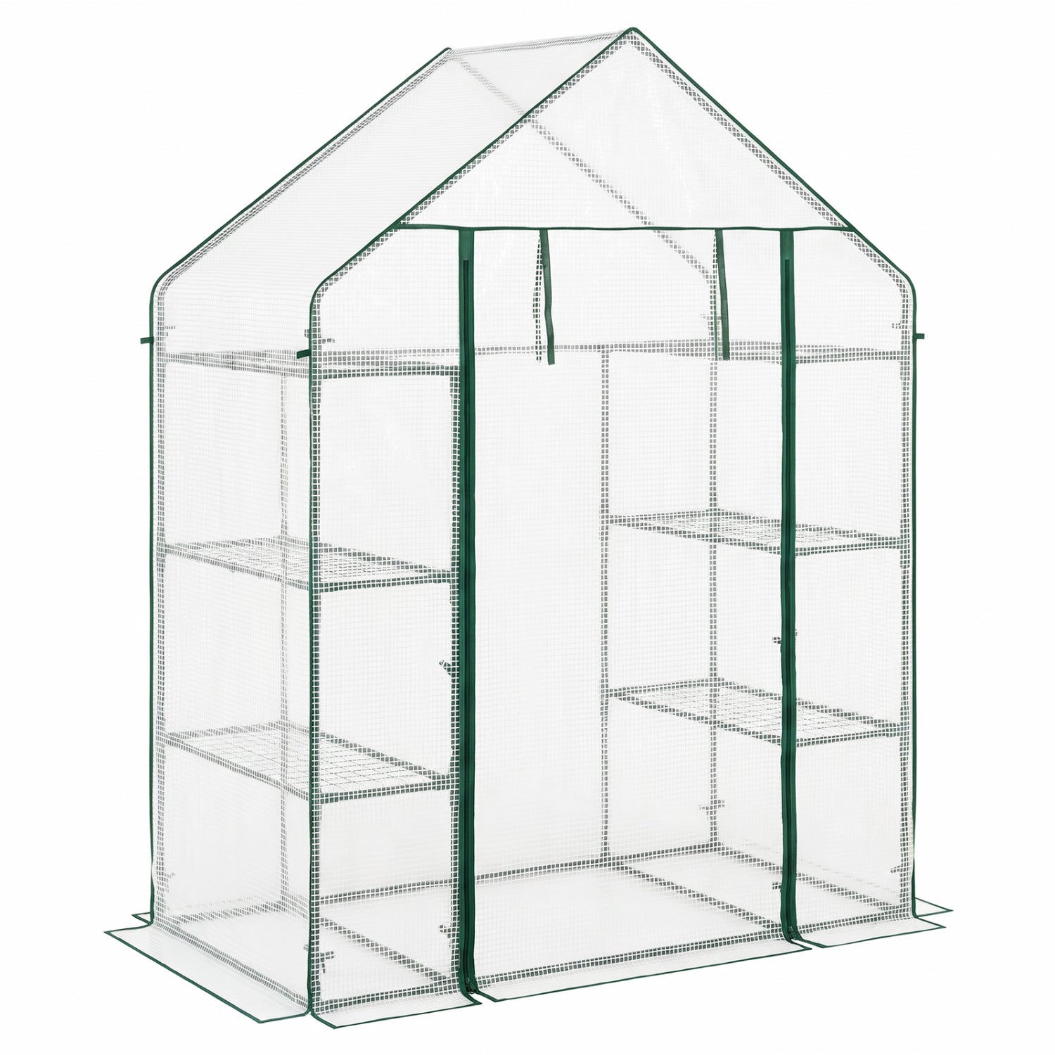 Portable Walk-In Greenhouse, 3 Tiers, 6 Shelves, White Greenhouses at Gallery Canada
