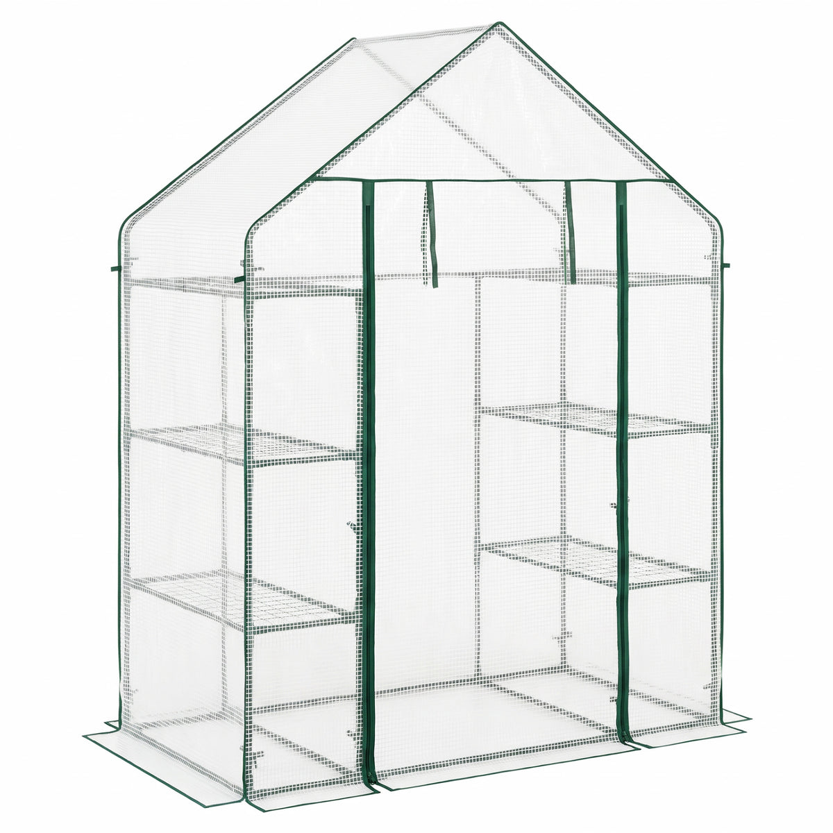 Portable Walk-In Greenhouse, 3 Tiers, 6 Shelves, White Greenhouses at Gallery Canada