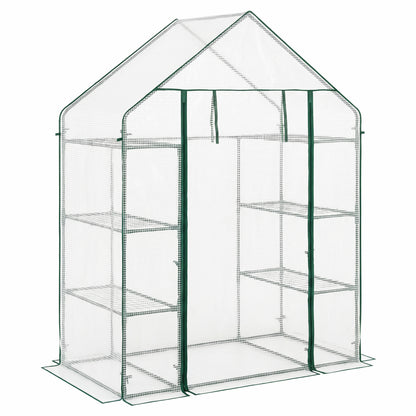 Portable Walk-In Greenhouse, 3 Tiers, 6 Shelves, White Greenhouses at Gallery Canada