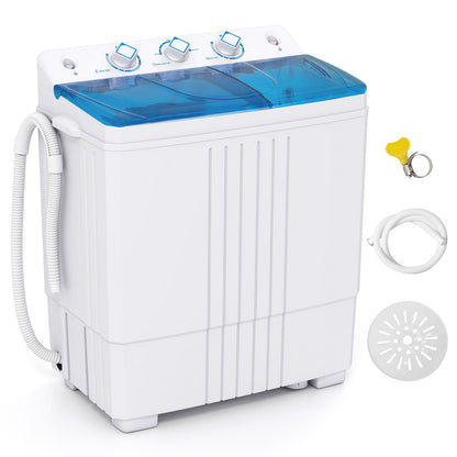 Portable Washing Machine with Built-in Drain Pump, Blue Washing Machines at Gallery Canada