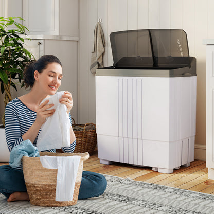 Portable Washing Machine with Built-in Drain Pump, Gray Washing Machines at Gallery Canada