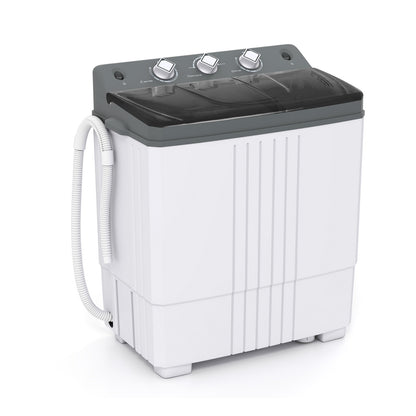 Portable Washing Machine with Built-in Drain Pump, Gray Washing Machines at Gallery Canada