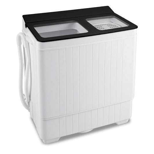 Portable Washing Machine with 18 LBS Washer and 8 LBS Spinner Combo, Black Washing Machines Black at Gallery Canada