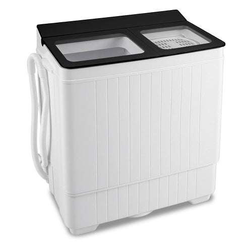 Portable Washing Machine with 18 LBS Washer and 8 LBS Spinner Combo, Black