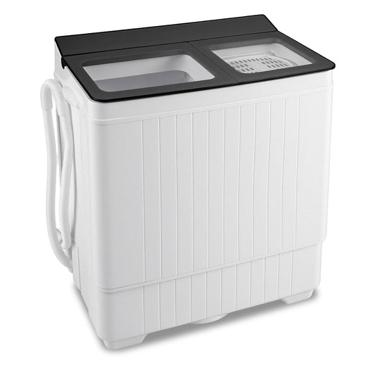 Portable Washing Machine with 18 LBS Washer and 8 LBS Spinner Combo, Gray Washing Machines Gray at Gallery Canada