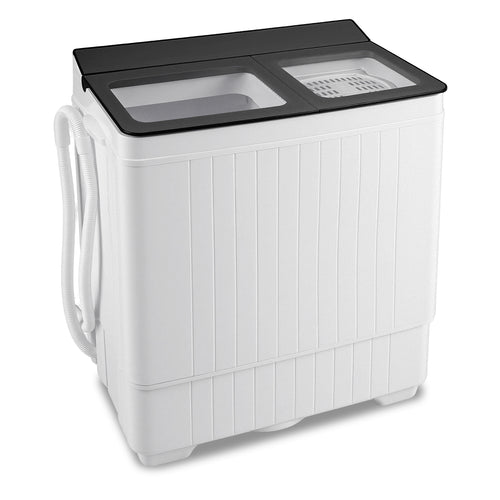 Portable Washing Machine with 18 LBS Washer and 8 LBS Spinner Combo, Gray