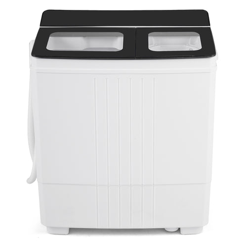 Portable Washing Machine, 12 LBS Washer 8 LBS Spinner, Black