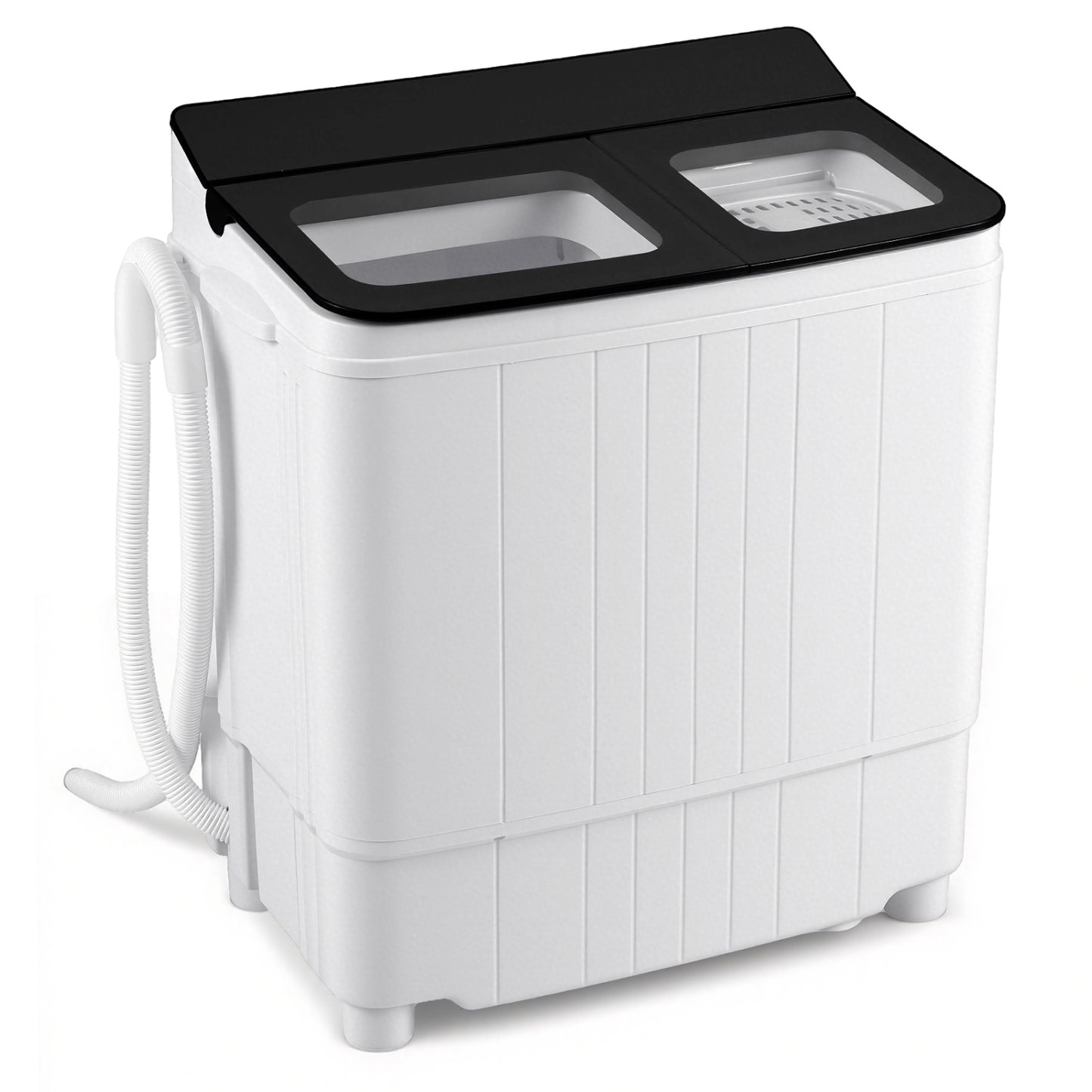 Portable Washing Machine 18 lbs Mini Laundry Machine with 11 LBS Washer, Black Washing Machines at Gallery Canada