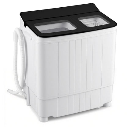 Portable Washing Machine 18 lbs Mini Laundry Machine with 11 LBS Washer, Black Washing Machines at Gallery Canada