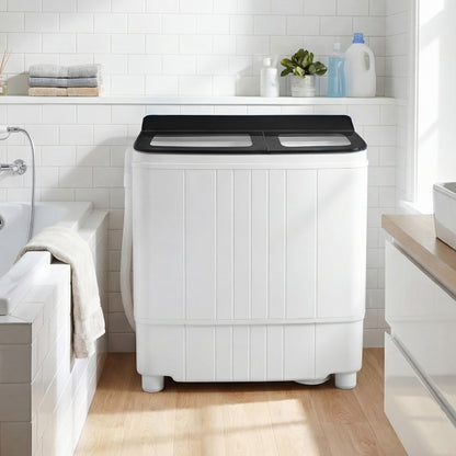 Portable Washing Machine 18 lbs Mini Laundry Machine with 11 LBS Washer, Black Washing Machines at Gallery Canada