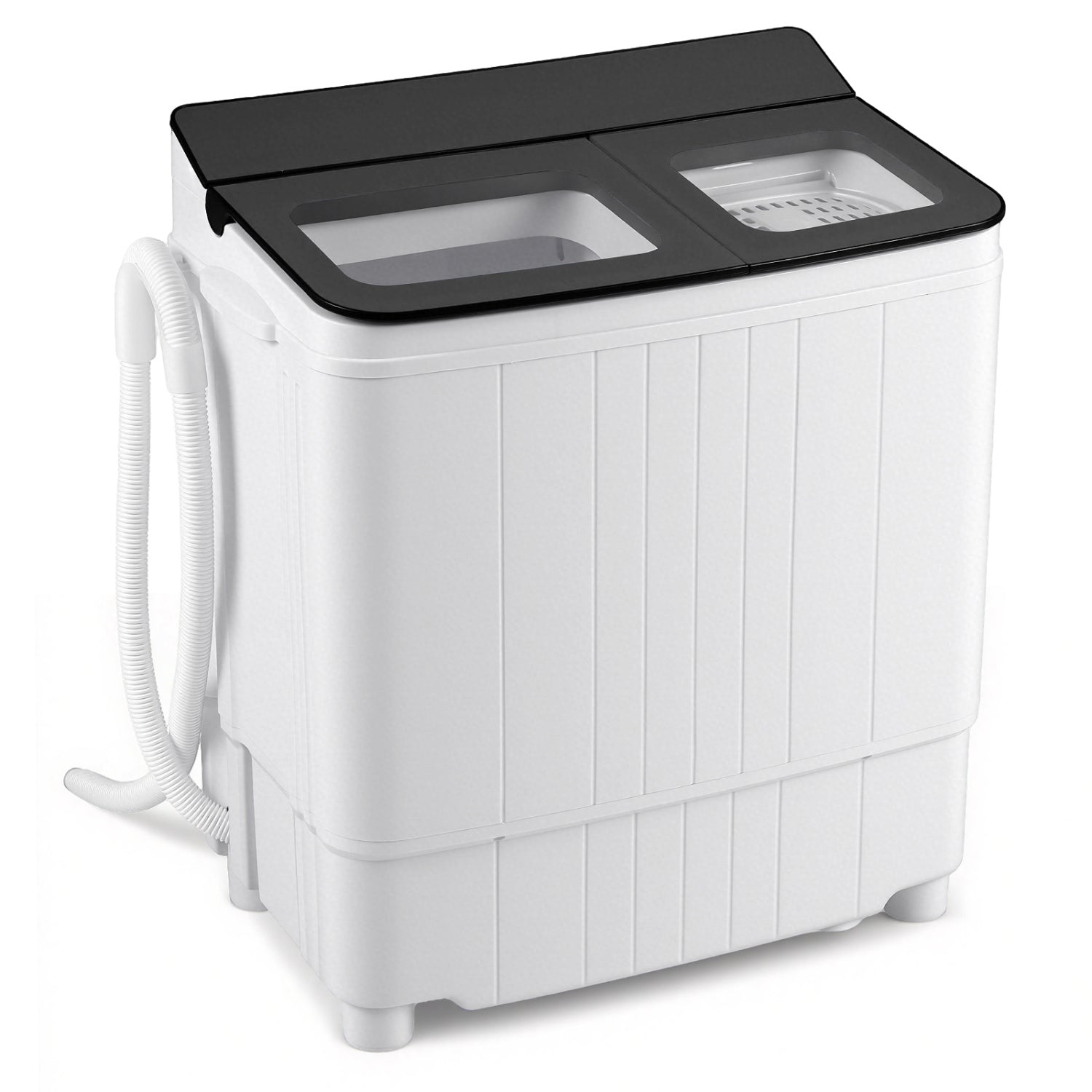 Portable Washing Machine 18 lbs Mini Laundry Machine with 11 LBS Washer-Grey, Gray Washing Machines at Gallery Canada