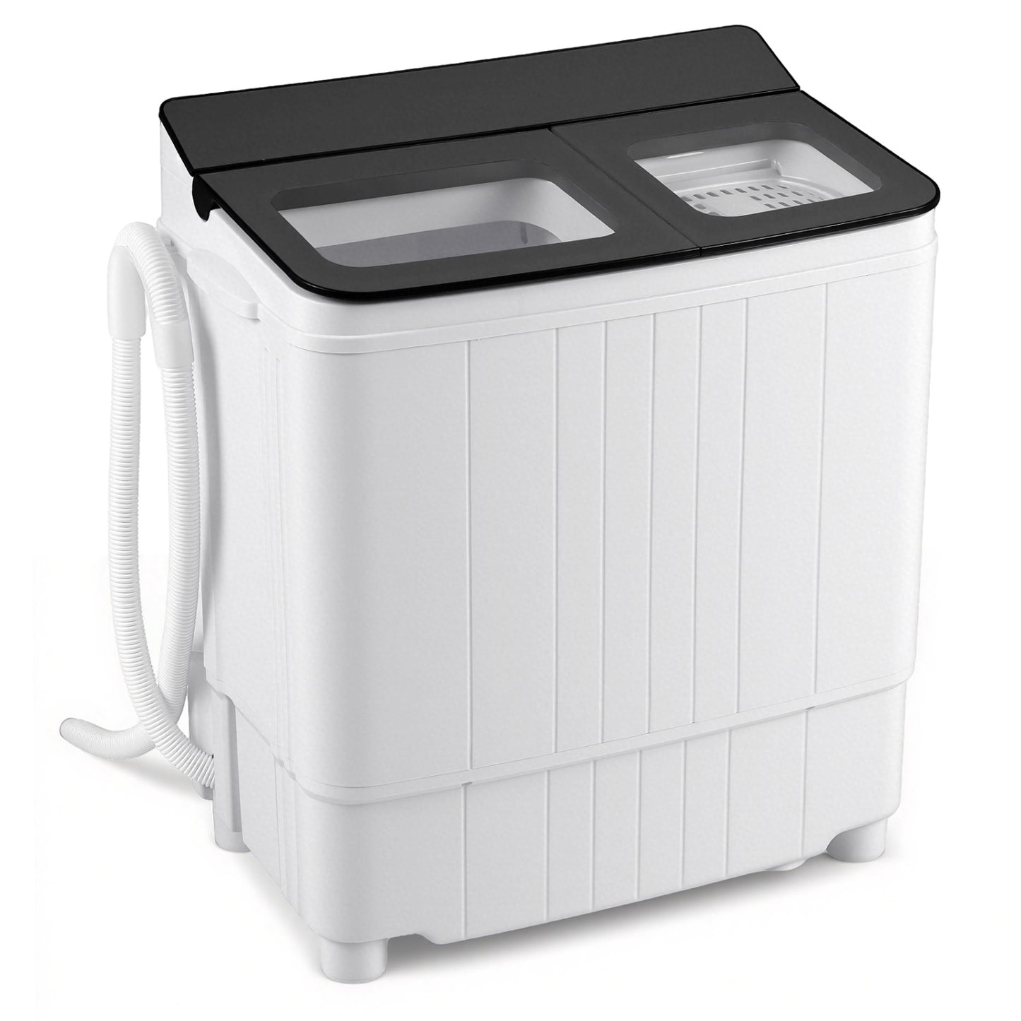 Portable Washing Machine 18 lbs Mini Laundry Machine with 11 LBS Washer-Grey, Gray Washing Machines at Gallery Canada