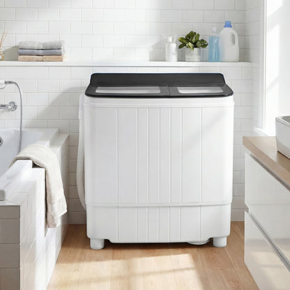 Portable Washing Machine 18 lbs Mini Laundry Machine with 11 LBS Washer-Grey, Gray Washing Machines at Gallery Canada