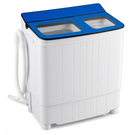 Portable Washing Machine with 18 LBS Washer and 8 LBS Spinner Combo, Blue Washing Machines Blue at Gallery Canada