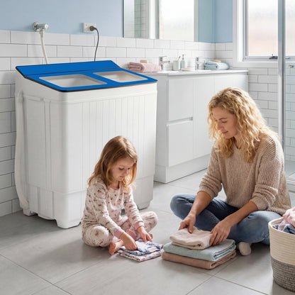 Portable Washing Machine with 18 LBS Washer and 8 LBS Spinner Combo, Blue Washing Machines at Gallery Canada