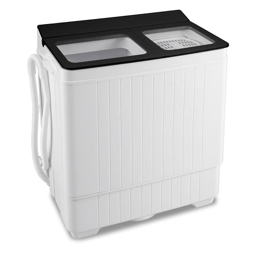 Portable Washing Machine with 18 LBS Washer and 8 LBS Spinner Combo, Black