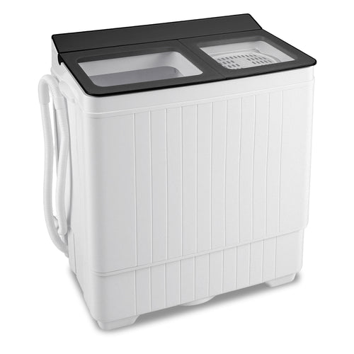 Portable Washing Machine with 18 LBS Washer and 8 LBS Spinner Combo, Gray