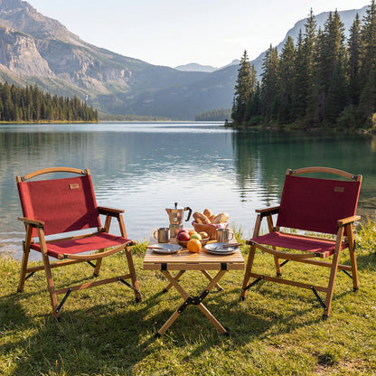 Portable Folding Camping Chair, Red Camping Furniture at Gallery Canada