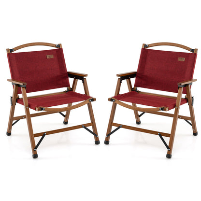 Portable Folding Camping Chair, Red Camping Furniture Red at Gallery Canada