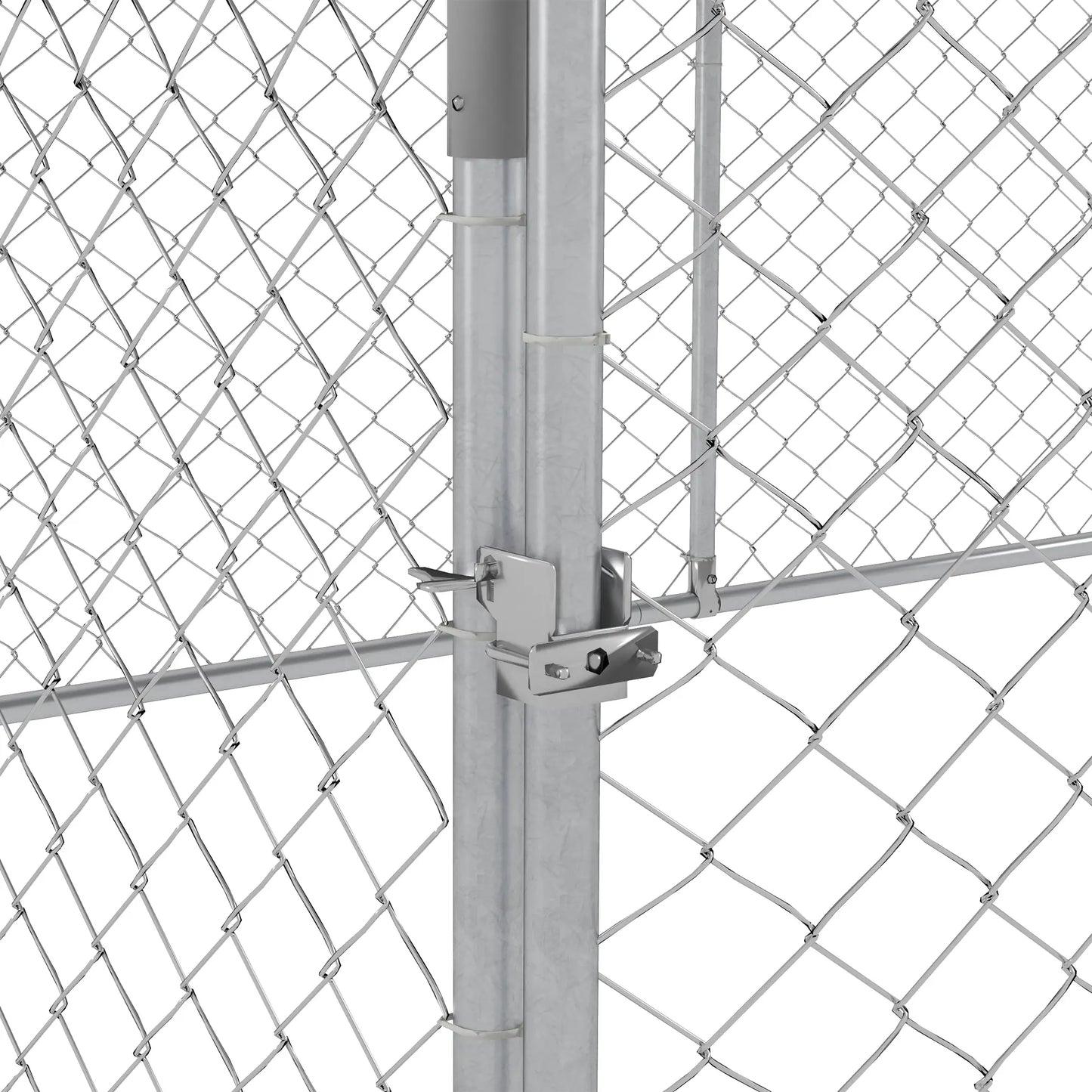 Outdoor Dog Kennel, 13.1' x 7.5' x 4.9', Waterproof UV Resistant Cover, Silver Houses, Kennels & Pens at Gallery Canada