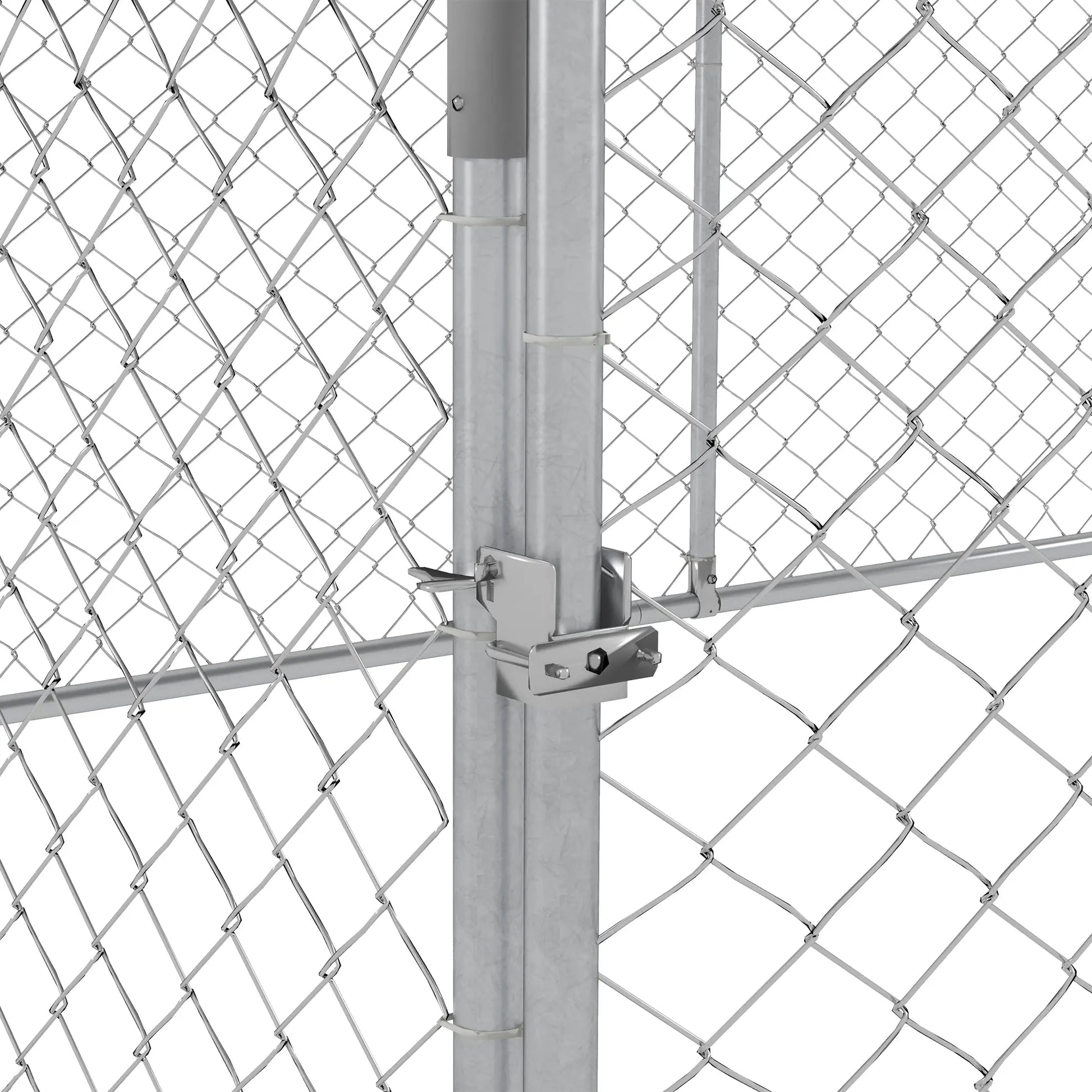 Outdoor Dog Kennel, 13.1' x 7.5' x 4.9', Waterproof UV Resistant Cover, Silver Houses, Kennels & Pens at Gallery Canada