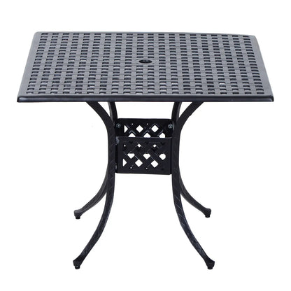 36" Patio Dining Table, Outdoor Bistro Table, Cast Aluminum Frame, Black Patio Side Tables at Gallery Canada