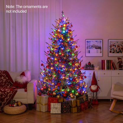 Pre-Lit Artificial Christmas Tree with Multicolored LED Lights-M
