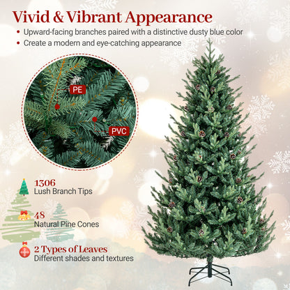 Pre-Lit Artificial Christmas Tree with Multicolored LED Lights-M Christmas Tree at Gallery Canada