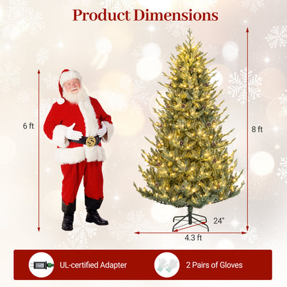 Pre-Lit Artificial Christmas Tree, Multicolored LED, L, Green Christmas Tree at Gallery Canada