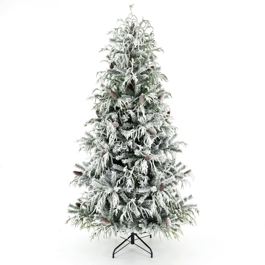Pre-Lit Artificial Christmas Tree, Warm White LED Lights, 8 Feet, White Christmas Tree White at Gallery Canada