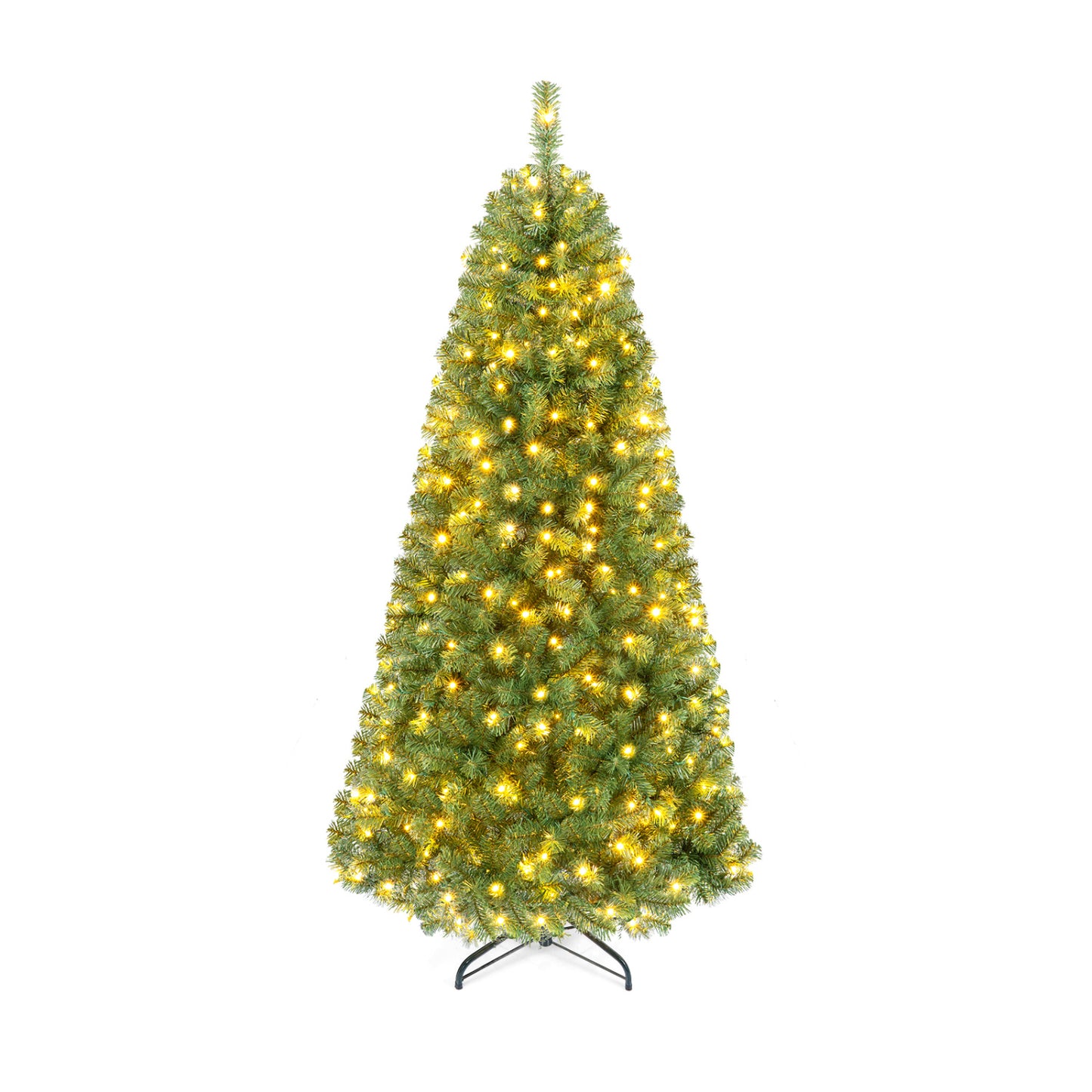 Pre-Lit Artificial Christmas Tree, 6 Ft, Green