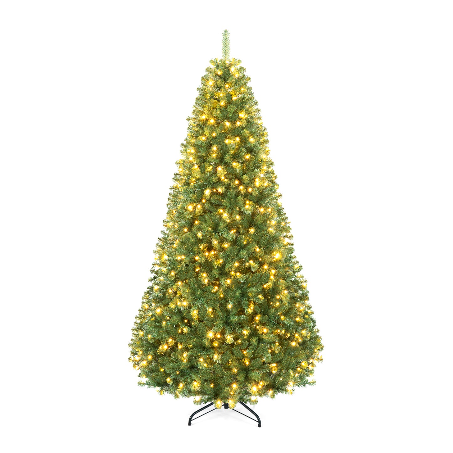 Pre-Lit Artificial Christmas Tree, 8 Ft, Green