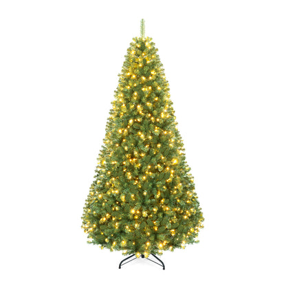 Pre-Lit Artificial Christmas Tree, 8 Ft, Green