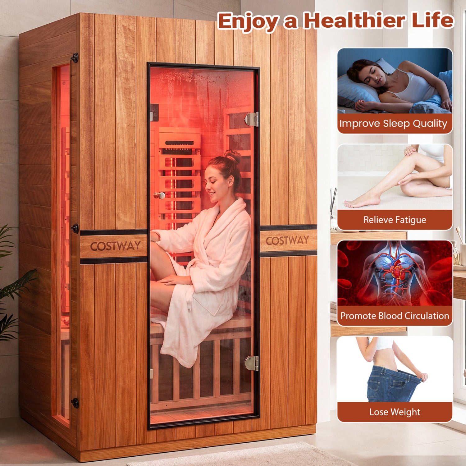 2-Person Full Spectrum Infrared Sauna, App Control, Home Use Sauna at Gallery Canada