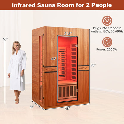 2-Person Full Spectrum Infrared Sauna, App Control, Home Use Sauna at Gallery Canada