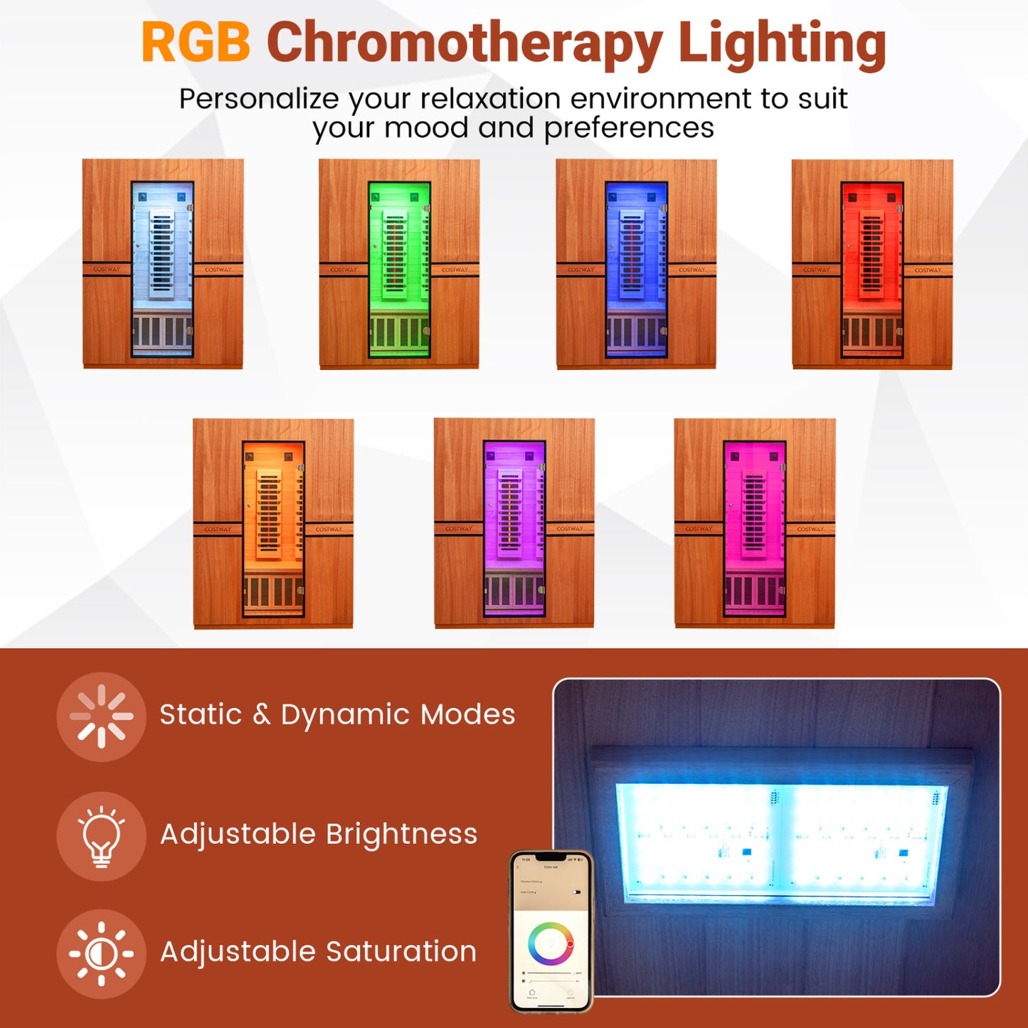 3-Person Full Spectrum Infrared Sauna, APP Control, For Home Sauna at Gallery Canada