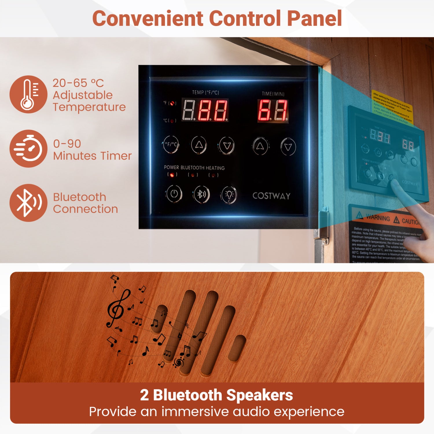 3-Person Full Spectrum Infrared Sauna, APP Control, For Home Sauna at Gallery Canada