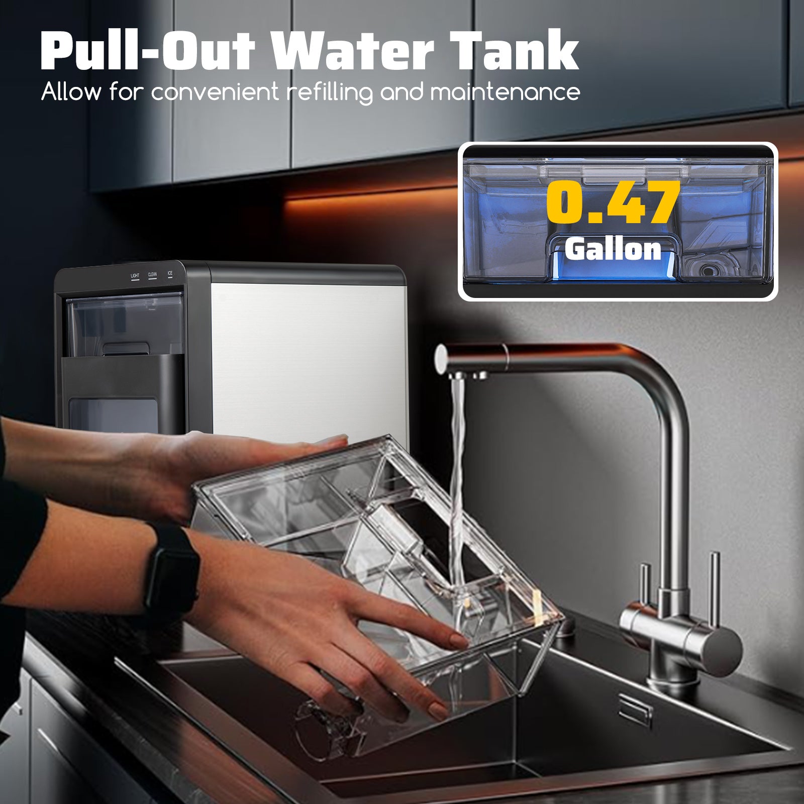 Premium Ice and Coffee Duo CNN-Acclaimed Nugget Ice Maker and 20-Bar Stainless Espresso Machine Kitchen Appliances at Gallery Canada