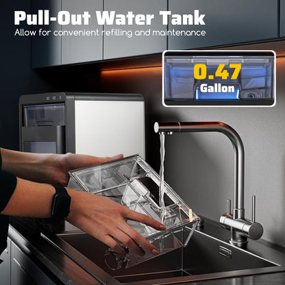 Premium Ice and Coffee Duo CNN-Acclaimed Nugget Ice Maker and 20-Bar Stainless Espresso Machine Kitchen Appliances at Gallery Canada