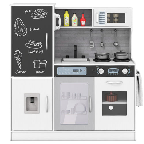 Kids Play Kitchen With Utensils, 3+ Years, Silver