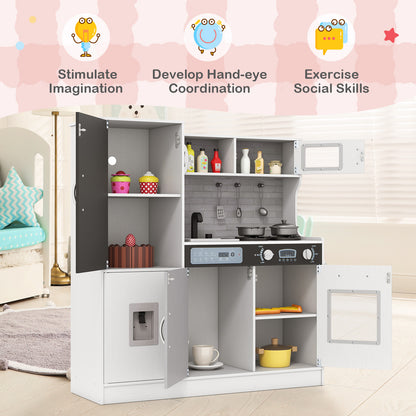 Pretend Play Kitchen with Utensils for Kids Aged 3+, Silver Play Kitchen Sets at Gallery Canada