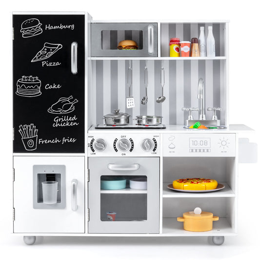 Pretend Play Kitchen For Kids, Silver Play Kitchen Sets Silver at Gallery Canada